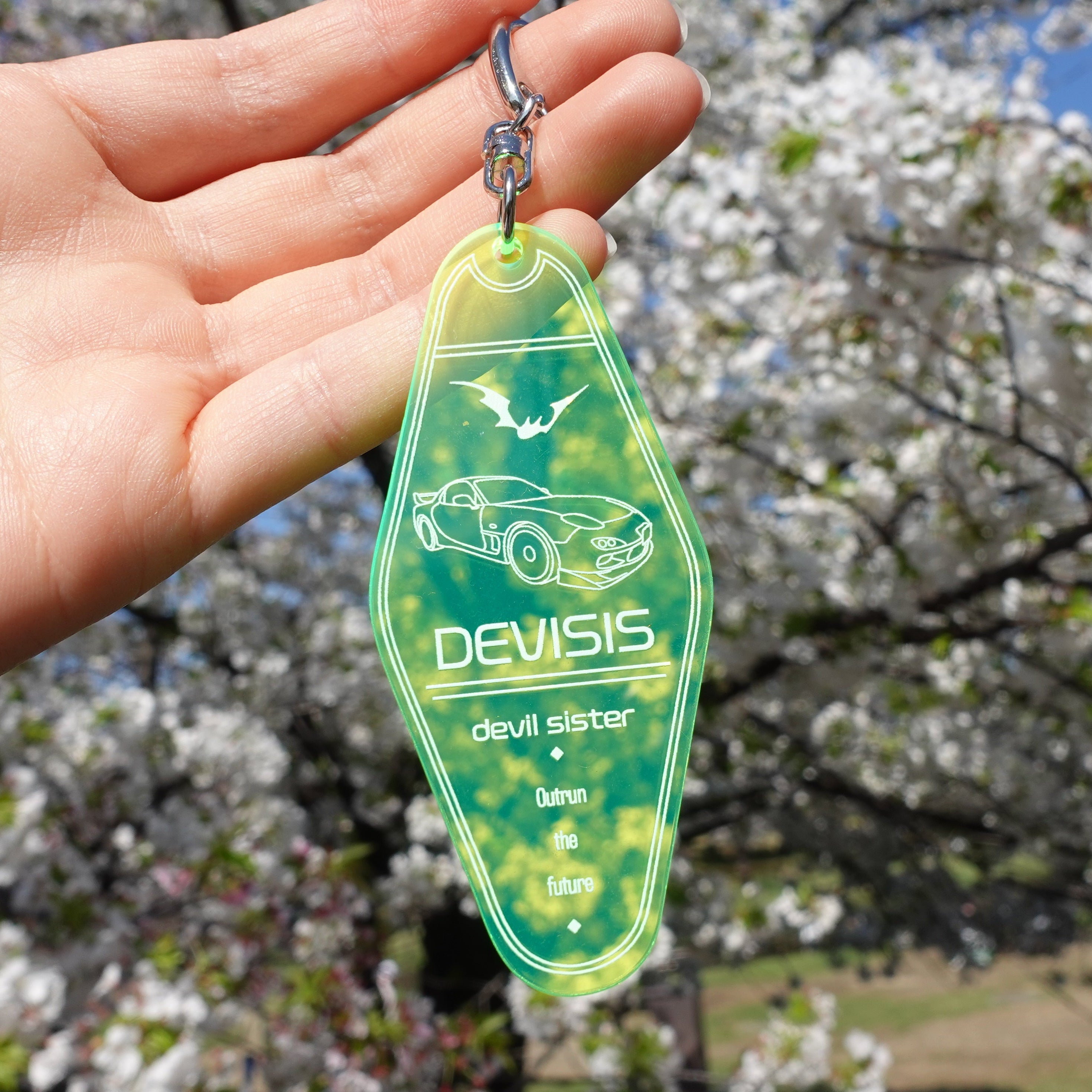 DEVISISキーホルダー 【蛍光グリン】